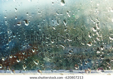 Background image of a rain texture on a window pane