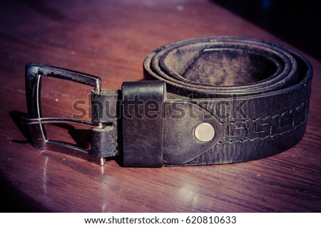 
Leather belt Royalty-Free Stock Photo #620810633