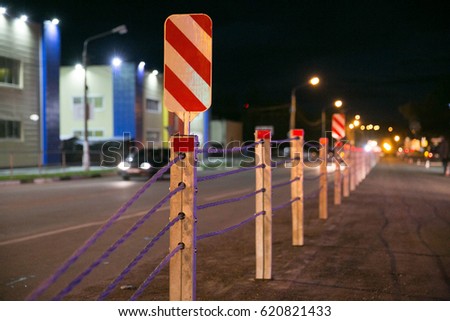 Traffic cable barrier in Russia