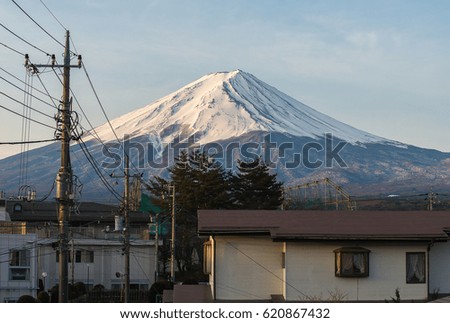 Mt.Fuji from Kawaguchiko in the summer