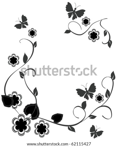 vector floral frame
