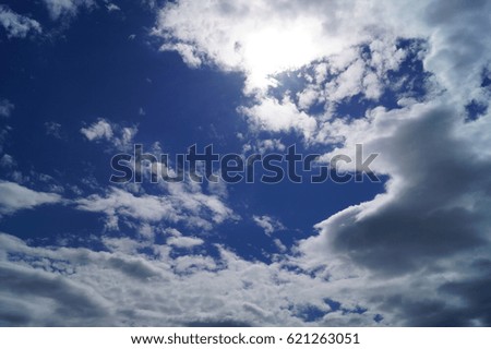 cloudy blue sky