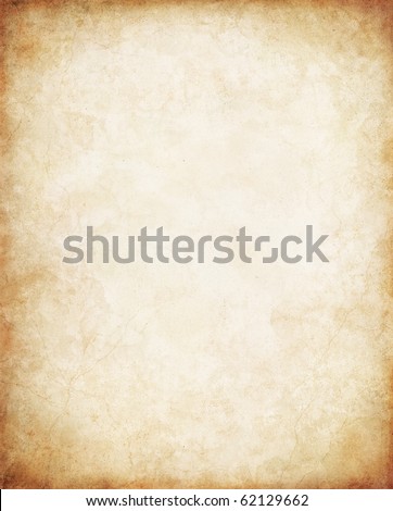 Old vintage paper with a glowing center and grunge vignette. Royalty-Free Stock Photo #62129662