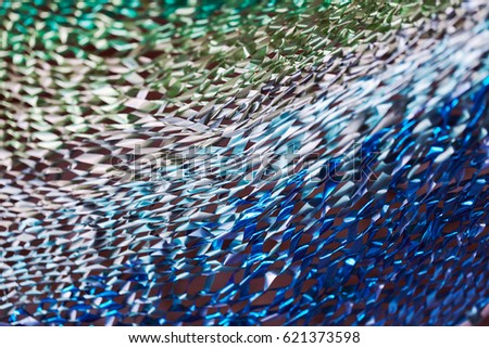 abstract blue and green light on a dark background, for blurred background