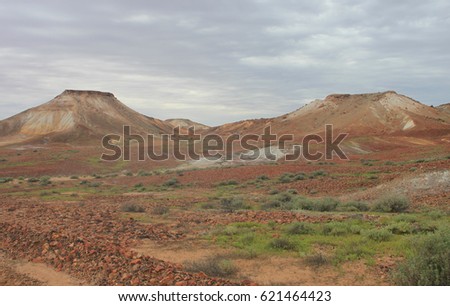 Desert land behind the Opal mining town Coober Pedy - are where the movie Mad Max Beyond Thunderdome was filmed