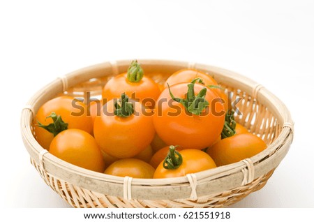 Mini yellow cherry tomato
