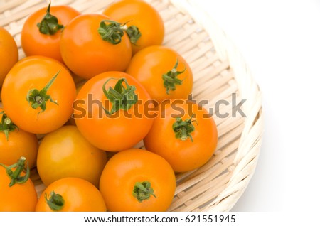 Mini yellow cherry tomato