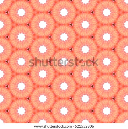 Seamless pattern art, abstract geometry generated from red peach image. Good for web page, graphic design, catalog, textile or texture printing & background.