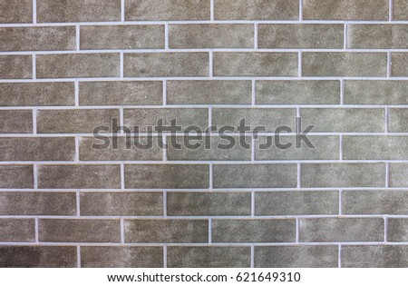 gray brick of the wall texture or background