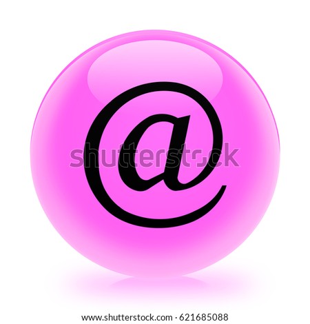 mail icon. Internet button . 3d illustration