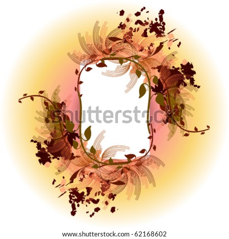 vector illustration of abstraction frame