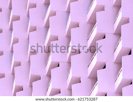 Modern building,abstract,lilac color