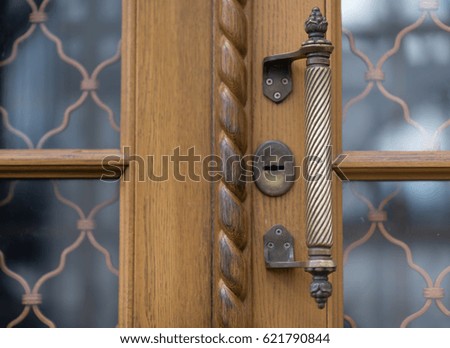External Door handles. Part of ouside door.