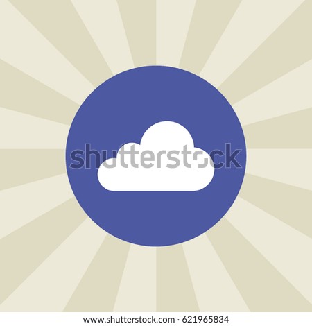 cloud icon. sign design. background