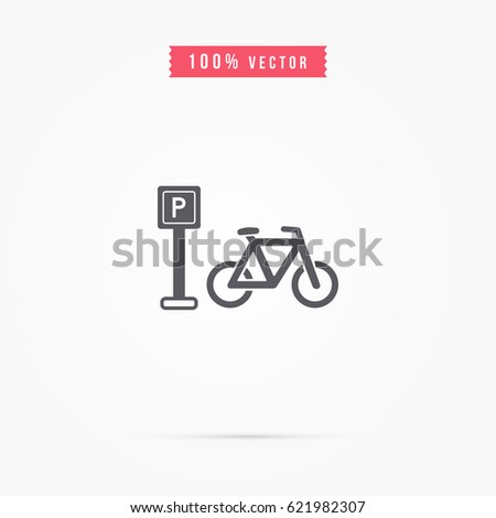 bicycle parking icon