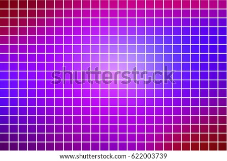 Pink purple blue abstract vector square tiles over white mosaic background