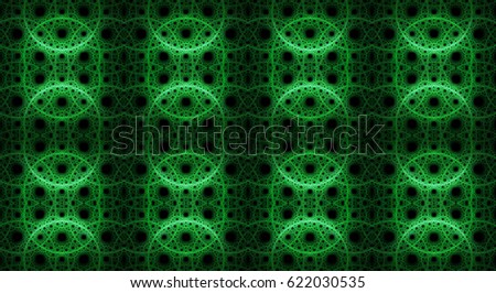 Abstract seamless pattern with detailed interlocking rings within rings within rings,ideal for any kind of fabric,print or any other creative use, in glowing colors