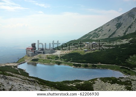 Mountain Lake at Skalnate Pleso in Slovakia