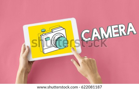 Digital camera illustration photography graphic