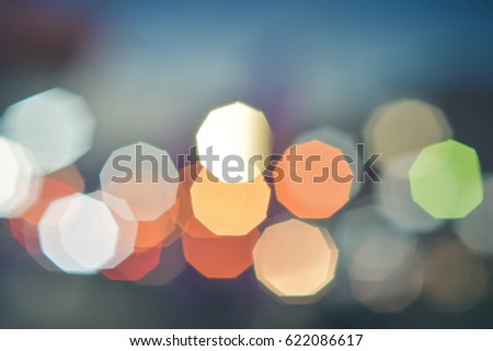 Colorful bokeh of light abstract background,color vintage style.