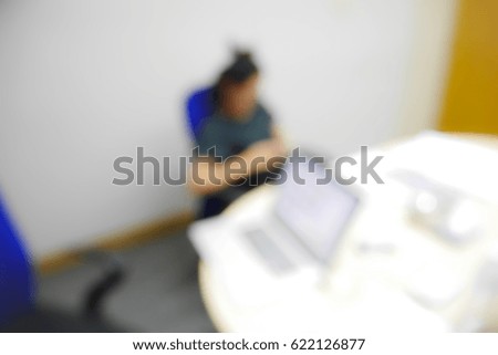 Picture blurred  for background abstract and can be illustration to article of office