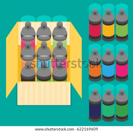 Spray Paint Can .Vector Flat Icon