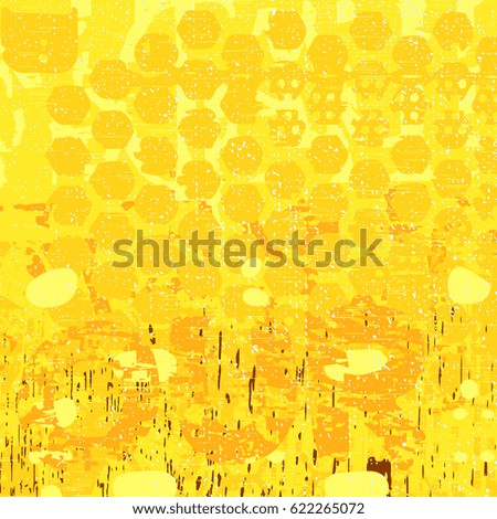 yellow artistic neo-grunge style abstract backgrounds, made with hand drawn textures and brushes