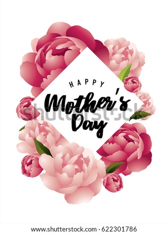 mother's day greetings template vector/illustration