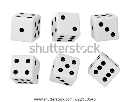 Dices. Royalty-Free Stock Photo #622338545