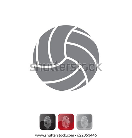 volleyball ball. vector illustration