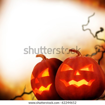 Halloween Pumpkins.Border Design