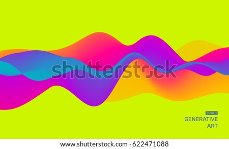Abstract background with dynamic effect. Futuristic Technology Style. Motion Vector Illustration. Royalty-Free Stock Photo #622471088