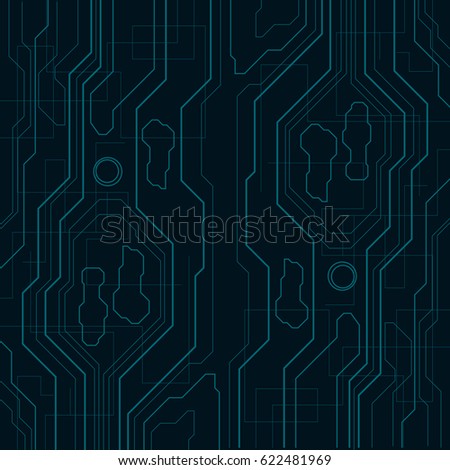 Abstract technology background with lines. Vector illustration.