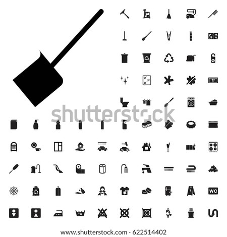 Dustpan icon illustration isolated vector sign symbol. cleaning icons vector set. on white background