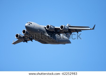 Large jet transport aircraft at air show in Cape Town South Africa September 2010