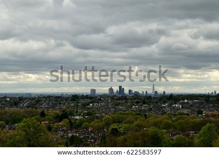 London skyline.