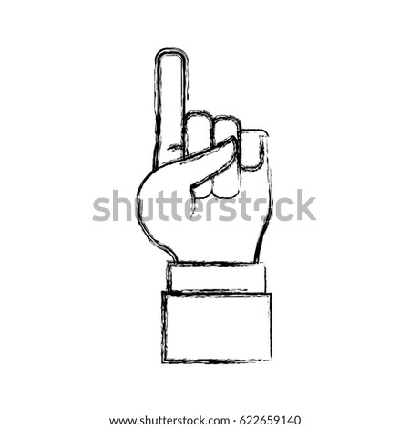 Hand number symbol
