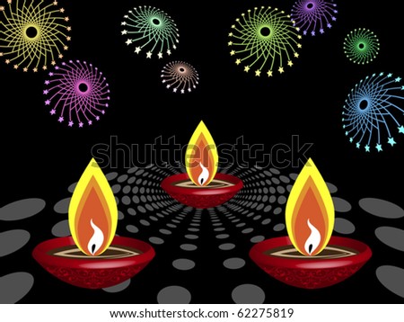 Diwali Diya Fireworks
