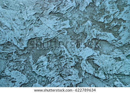 Blue wall 3D texture, original background for interior decoration