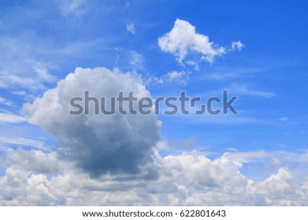 blue sky vivid with the cloud  art of nature beautiful and copy space for add text