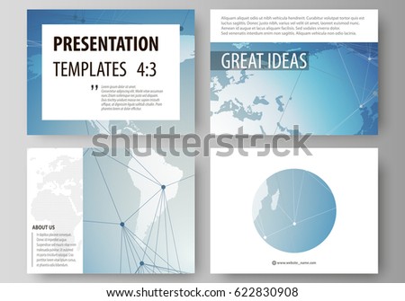 The minimalistic abstract vector illustration of the editable layout of the presentation slides design business templates. Scientific medical DNA research. Science or medical concept.
