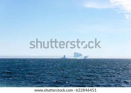 Large pinnacle iceberg off coast of Ferryland newfoundland