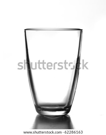 Elegant glass isolated on a white background