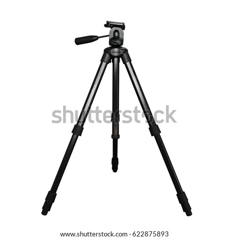 The tripod. Isolated on white background