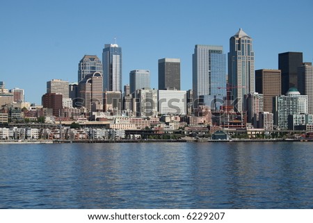 Seattle Skyline Landscape View