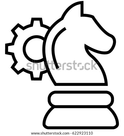 Strategy Vector Icon Royalty-Free Stock Photo #622923110