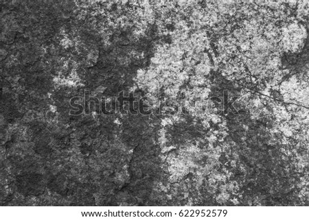 Black and white grunge texture background. Dark old stone wall pattern for design backdrop art work.