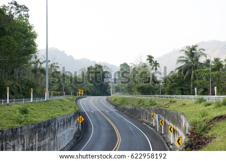 Hight way road Thailand