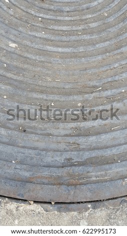 Round steel plate surface , texture