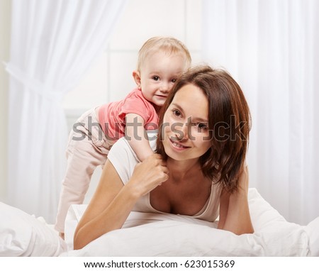 playing mother and baby